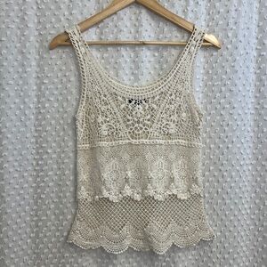 American Eagle Outfitters Crochet Tank Top
